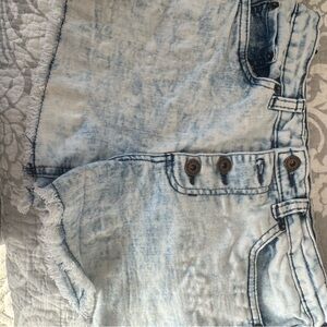 Lucky Brand High Rise Light Blue Denim Shorts